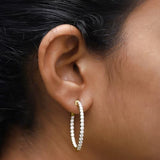 Inside Out Hoop Earrings for Women