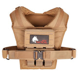 Wolf Tactical Men’s Weight Vest - Adjustable Weighted Vest for Strength Training, 25 LB Tan