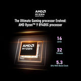 msi Raider A16 HX 16” 240Hz QHD+ Gaming Laptop: AMD Ryzen 9-8940HX