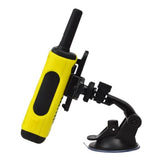 UAYESOK Handheld Radio Car Mount, Stable Walkie-talkie Vehicle Holder (Vacuum Suction Cup, Windshield Dashboard Mounting) For Ham HT, Speaker Mic, Scanner