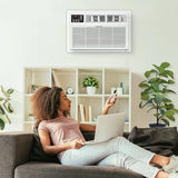 Whirlpool 14,000 BTU 230V Through-the-Wall Air Conditioner with Supplemental Heat, Dehumidifier and Remote, Wall AC Unit for Apartment, Living Room and Large Rooms up to 700 Square Feet in White