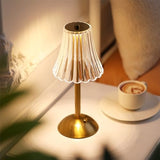 Liliful 30 Pcs Cordless Table Lamp Rechargeable Touch LED Small Gold Portable Battery Operated USB-c Desk Lamp