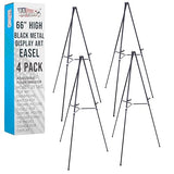 Large Adjustable Height Portable Easel Stand, Sign Display, Holds 25 lbs - Floor & Tabletop Easels