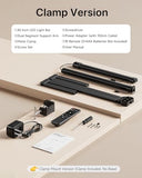 ONEMIX 42" LED Desk Lamp with Clamp, Architect Desk Light with Remote, Adjustable 4-Segment Bar, 1800LM Bright (Black)