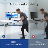 FEZIBO 71 x 37 Inch Electric Standing Desk with Integrated Dual-Beam & Cable Management