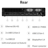Lenovo ThinkCentre M70q Tiny i5-12500T 16GB 512GB SSD Business Mini Desktop