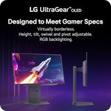 LG 27GX790A-B 27-inch Ultragear OLED Gaming Monitor QHD 1440p 480Hz, 0.03ms