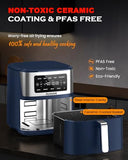 Nuwave Brio Plus 6-in-1 Air Fryer, 7-Qt Large Capacity, 50°F–400°F Precise Temp Control, Non-Toxic PFAS-Free Nonstick, Air Fry, Bake