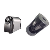Heavy Duty Commercial Classroom Electric Pencil Sharpener with Replaceable Cutter Cartridge System, 6-Hole, Silver/Black + Cutter Bostitch Office