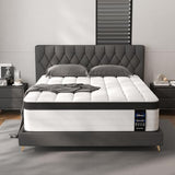 LETMOON 14 Inch King Size Mattress, Medium Firm Hybrid Pocket Spring Bed