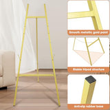 2 Pack Gold Easel Stand for Wedding Sign, Heavy Duty Metal Display Easel with Adjustable Chain