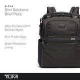 TUMI - Alpha Slim Solutions Brief Pack - Travel Laptop Backpack - Lightweight Business Backpack - Black