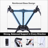 Wildhiker Portable Compact Folding Camping Chairs – Lightweight High Back with Pillow, Deep Recline, ArmPads, Side Pockets-for Motorcycle, RV, Backpacking, Travel, Festival – Indigo Blue