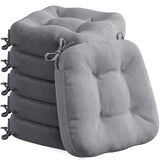 Codi 6 Pack Dining Chair Cushions, Thick Chairs Pads for Indoor Kitchen Room - Washable