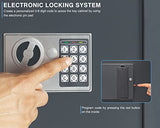 40 Keys Cabinet with Digital Lock - Electronic Key Safe, Steel Lock Box with Drop Slot for Key Returns and Safe Storage