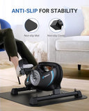 Under Desk Bike Pedal Exerciser, Quiet Magnetic Mini Exercise Bike with MERACH App for Arm, Leg Recovery, Physical Therapy, Smooth Foot Desk Cycle