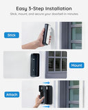 Video Doorbell Camera Wireless – No Subscription Required, 2K HD, 166° Wide View, HDR Night Vision