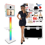 Aookely DSLR Photobooth Machine with Flight Case, 15.6" HD Touch Screen