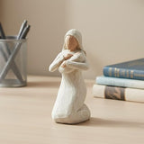PlentifulHome Virgin Mary Holding Baby Jesus Statue, 5.91 Inch