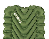Klymit Static V Long Inflatable Sleeping Pad for Camping, Lightweight Hiking and Backpacking Air Bed For Tall Campers, 2.5 Inch Thick, Green