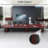 15FT Large Conference Table, 16-18 Person Rectangular Office Meeting Table