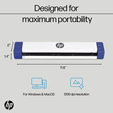 HP Small USB Document & Photo Scanner for Portable 1-Sided Sheetfed Digital Scanning
