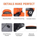 QEZER Down Sleeping Bag for Adults 600 Fill Power, Cold Weather Compact Ultralight All Seasons Sleeping Bag for Backpacking, Camping, Hiking