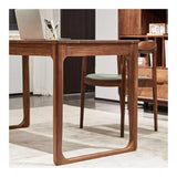 zhongxlla Standing Desk, Modern Black Walnut Desk Study Writing Table
