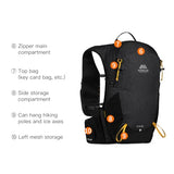 AONIJIE 18L Lightweight Hiking Backpack Waterproof, Backpacking Pack for Men Women, Hydration Hiking Pack with Multi Pockets & Waist Strap, Camping Travel Daypack - Black
