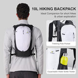 N NEVO RHINO Small Hiking & Trekking Backpack, 10L Lightweight Travel Backpack, Hiking Daypack for Women Men
