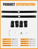 KINGGERI 300lbs Lockable Roof Rack Cross Bars Compatible with Volvo XC60 XC-60 2018-2026, Heavy Duty Anti-Theft Aluminum Roof Rails Crossbars Rooftop Accessories Luggage Racks Carrier