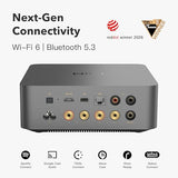 WiiM Amp Ultra Stereo Streaming Amplifier, HDMI ARC & RoomFit, Space Gray
