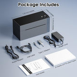 Label Printer, [Upgraded] 300DPI Shipping Thermal Labels Printer for Shipping Packages, 4x6 Label Printers Compatible with iOS