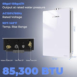 CAMPLUX Climatech 7 Indoor Natural Gas Tankless Water Heater 3.6 GPM (Up to 4 GPM) 85,300 BTU – Tankless Gas Hot Water Heater for Whole House, Tiny Home, Apartment