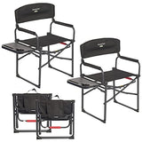 SUNNYFEEL Camping Directors Chair, Heavy Duty,Oversized Portable Folding Chair with Side Table, Pocket for Beach, Fishing,Trip,Picnic,Lawn,Concert Outdoor Foldable Camp Chairs