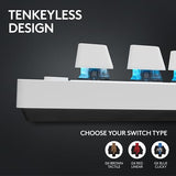 Logitech G Pro X TKL Lightspeed Wireless Gaming Keyboard, Tactile