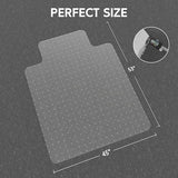 Office Chair Mat for Carpet - Clear Thick Desk Chair Mat for Carpet Plastic Floor Mats for Rolling Work
