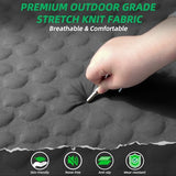 TPYOCQU Self Inflating Sleeping Pad with Electric Pump, 3.15" Ultra-Thick Memory Foam Camping Sleeping Mat with Pillow, 9.5 R-Value Insulated Camping Pad Mattress for Travel Car Tent (Grey-4Inches)