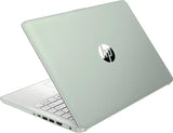 HP 14" LED Business Laptop Computer with 1-Year Office 365, 4GB RAM 640GB Storage (128GB UFS + 512GB SD Card), Intel Quad-Core N150 Processor, Windows 11 S, PLUSERA Earphones, Willow Green