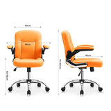 BFGRDDW Home Office Chairs Leather Offce Chair with Wheels Swivel Rolling