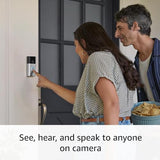 Battery Doorbell, Head-to-Toe Video, Live View with Two-Way Talk, and Motion Detection & Alerts (2024 release), Satin Nickel Ring