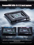 Laptop Cooler, Gaming Laptop Cooling Pad with 3500RPM Turbofan, 4.72 Inch External Fan Laptop Stand, Adjustable Variable Speed