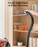 Fieety Cordless Vacuum Cleaner, 650W/55KPa/70Min Runtime Stick Vacuum with 3.3Ft Hose, Wall Mount Charging, Auto Mode, Touchscreen, Self-Standing Vacuum Cleaner for Home/Pet Hair/Carpet/Car, Fragrance
