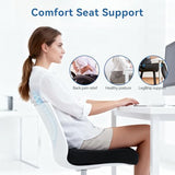 Adjustable Seat Cushion, Memory Foam Office Chair Cushion, Car Seat Cushion, Foldable Travel Cushion for Tailbone Pain, Sciatica Pain Relief (Small)
