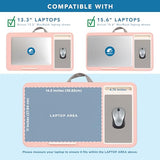 Home Office Lap Desk with Device Ledge, Mouse Pad, and Phone Holder