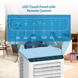 8,000 BTU Portable Air Conditioner, AC Unit Portable for Room up to 350 sq.ft, with Cools/Fan/Dehumidifier, Remote Control, 24H Timer, Bedroom Apartments Office