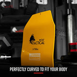 WOLF TACTICAL Curved Weight Vest Plates – 5.75/8.75/14.5LB Pairs – Contoured Ergonomic Fit – WODs, Strength Training, Running, Heavy Workouts