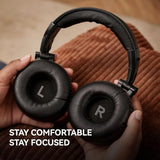Wired Over Ear Headphones Hi-Res Studio Monitor & Mixing DJ Stereo Headsets with 50mm Drivers and 1/4 to 3.5mm