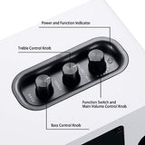 Active Bluetooth 5.0 Bookshelf Speakers – 60W Carbon Fiber Speaker Unit - Built-in 24bit DAC Dynamic 3D Surround Sound 2.0 Computer