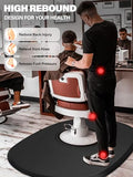 Salon Floor Mat for Anti Fatigue Barber Chair Mat for Circle Chair Base Hair Stylist Beauty Floor Mats